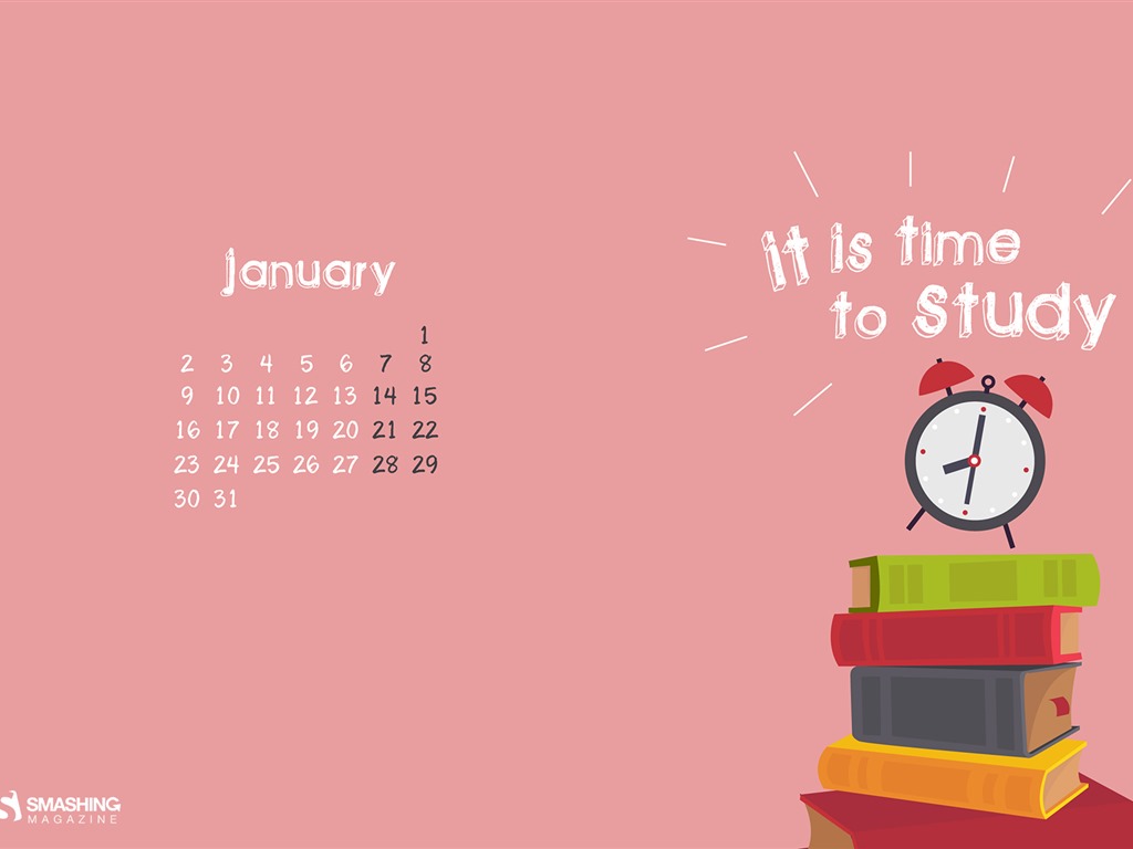 Januar 2017 Kalender Hintergrund (2) #19 - 1024x768