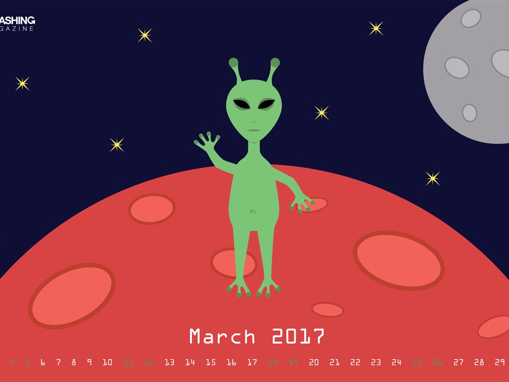 März 2017 Kalender Tapete (2) #10 - 1024x768