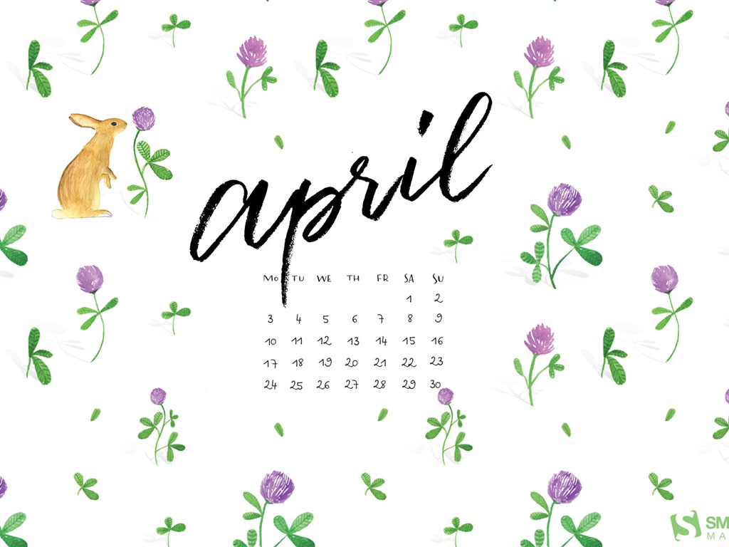 Апрель 2017 календарь обои (1) #14 - 1024x768