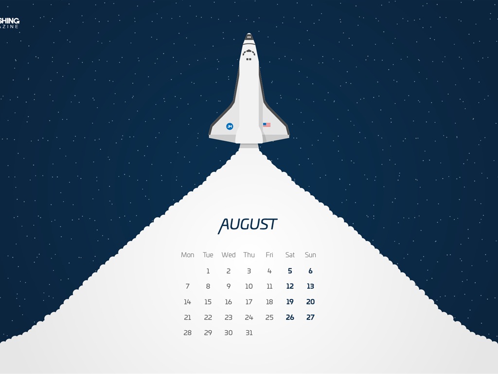 August 2017 Kalender Tapete #13 - 1024x768