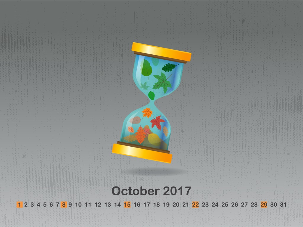 October 2017 calendar wallpaper #9 - 1024x768