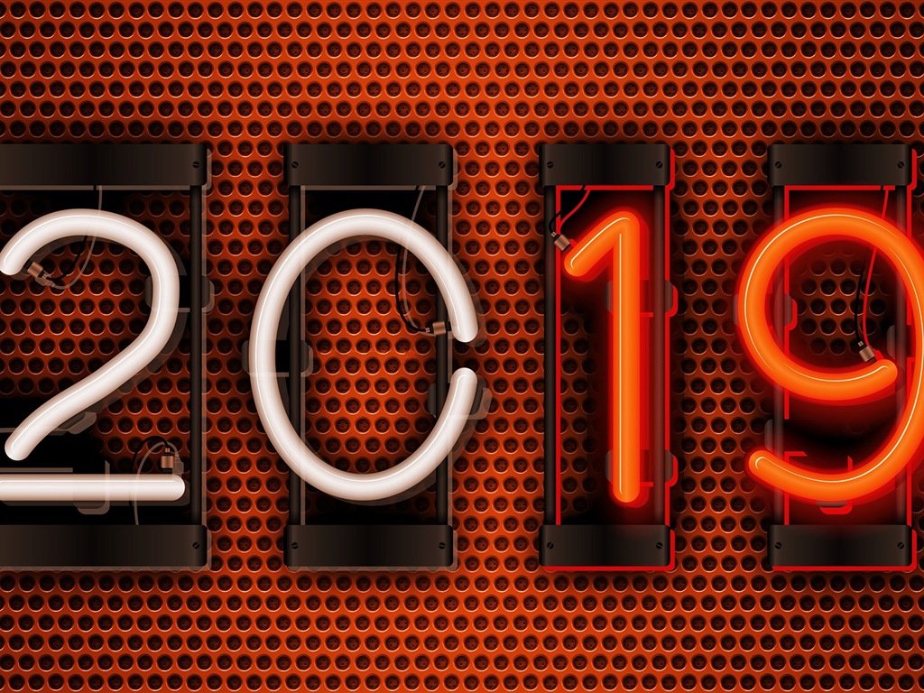 Bonne année 2019 HD fonds d'écran #3 - 1024x768