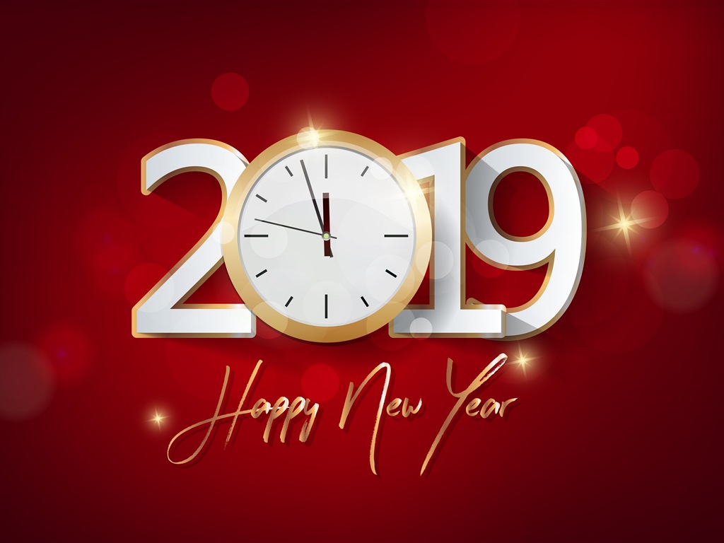 Happy New Year 2019 HD wallpapers #8 - 1024x768