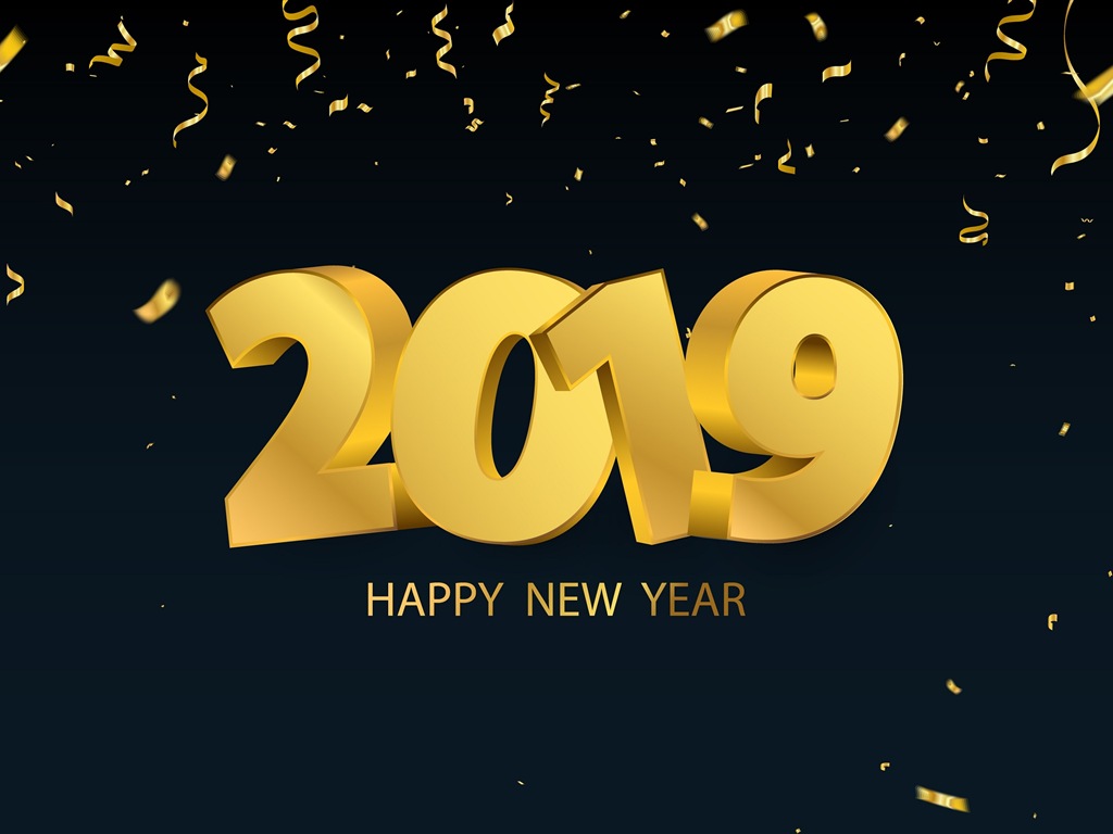 Šťastný nový rok 2019 HD tapety #13 - 1024x768