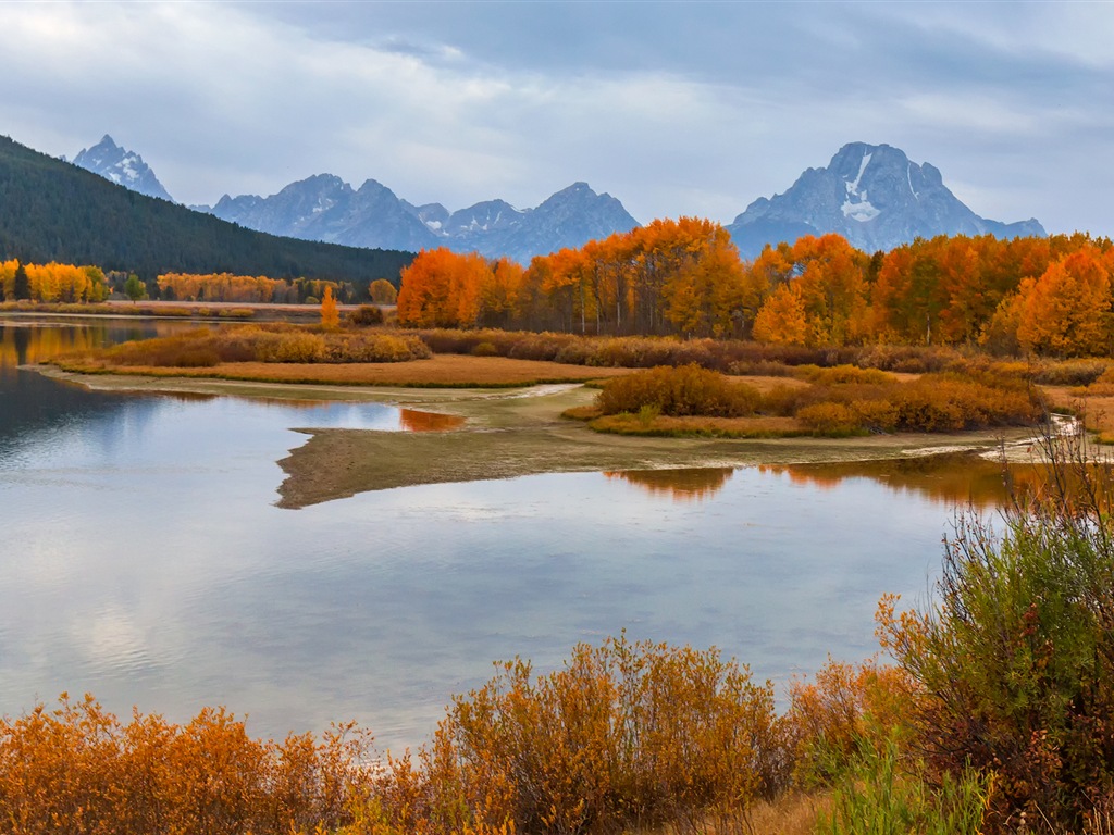 미국 그랜드 Teton 국립 공원 자연 풍경의 HD 월페이퍼 #11 - 1024x768