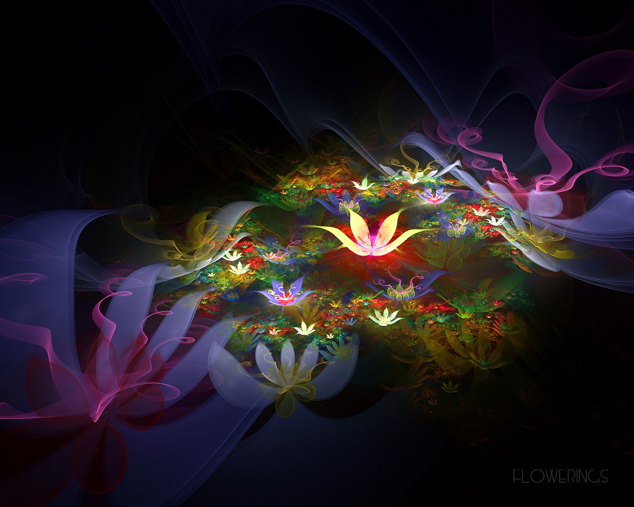 3D Dream flower wallpaper Abstract #1 - 1280x1024