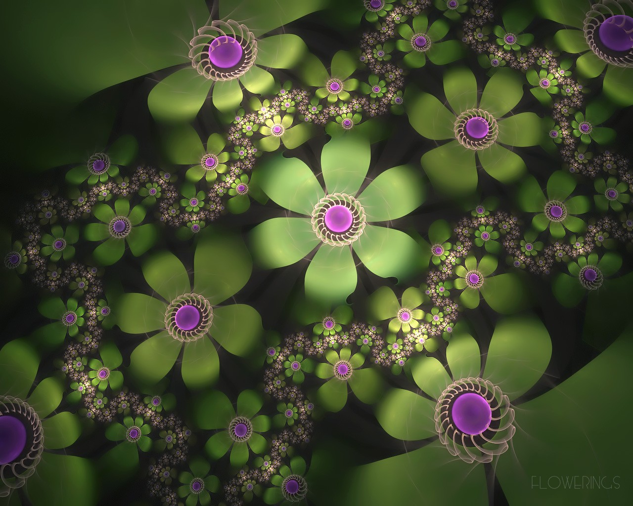 3D Dream flower wallpaper Abstract #2 - 1280x1024