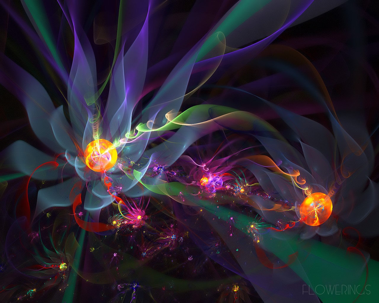 3D Wallpaper Abstract Flower Dream #11 - 1280x1024