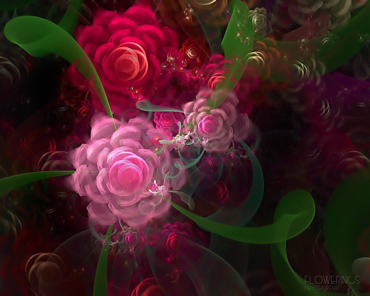 3D Dream flower wallpaper Abstract #29 - 1280x1024