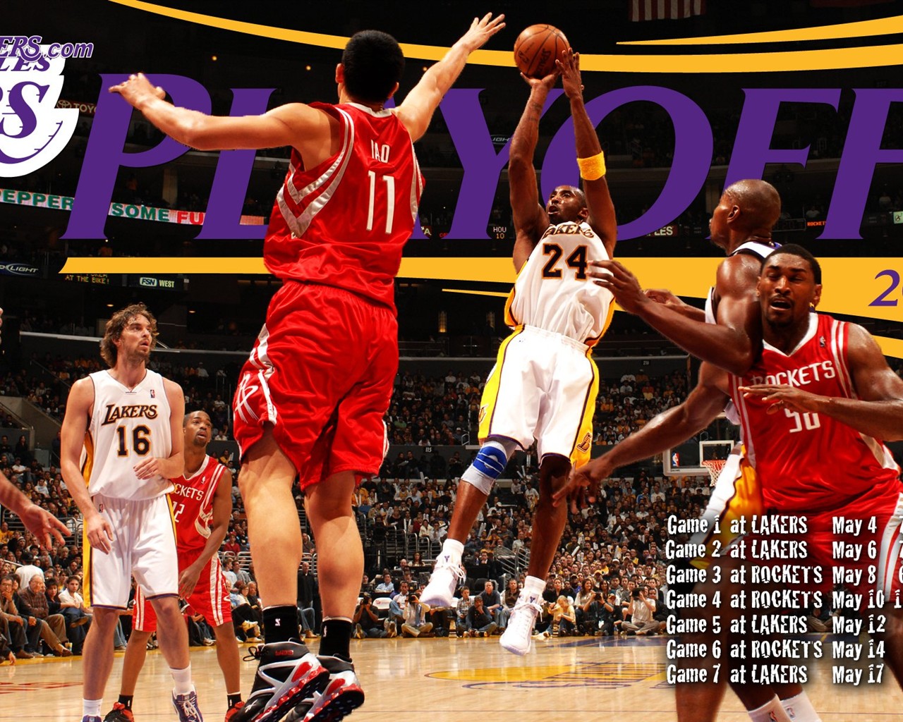 NBA2009总冠军湖人队壁纸9 - 1280x1024