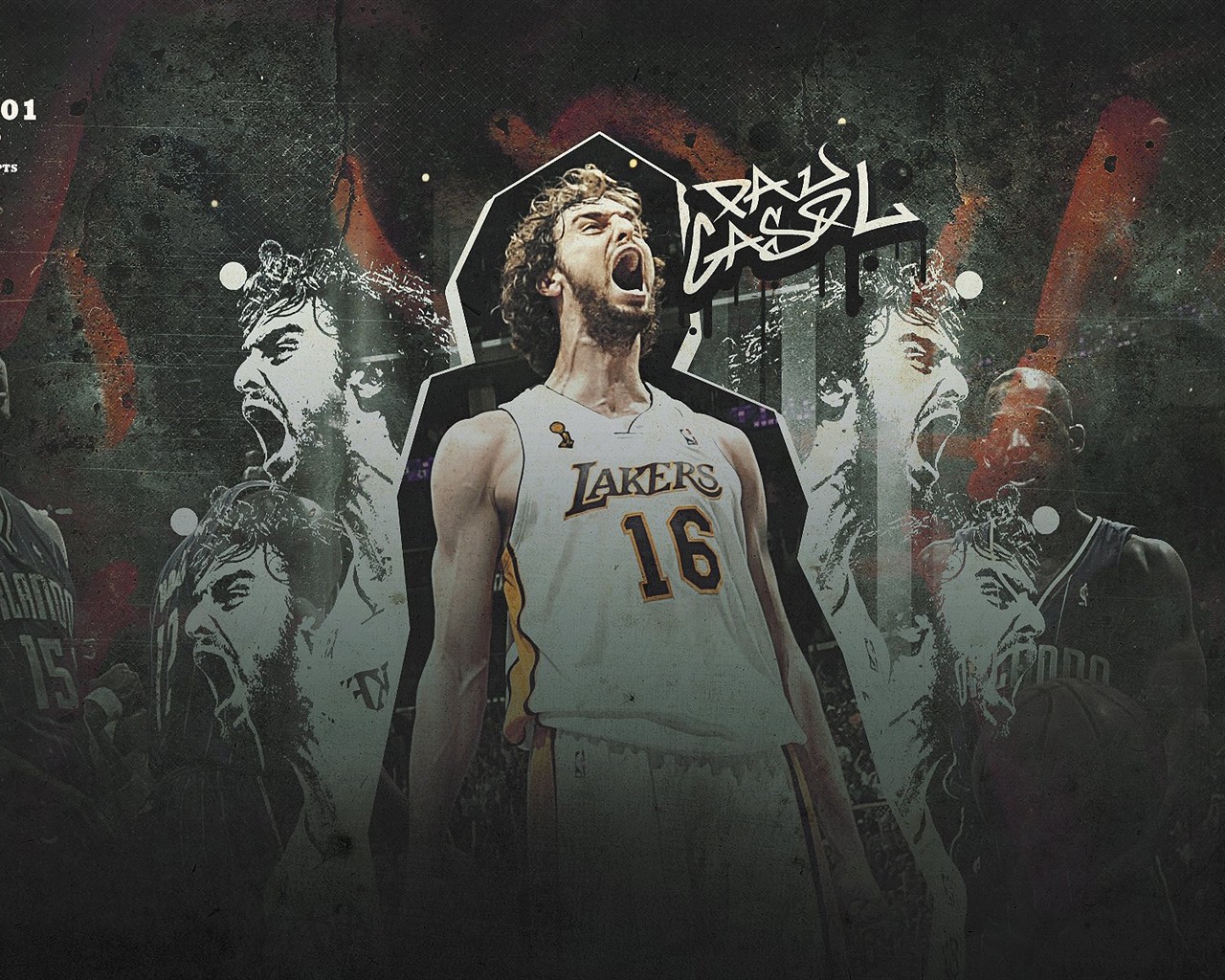 NBA2009总冠军湖人队壁纸12 - 1280x1024