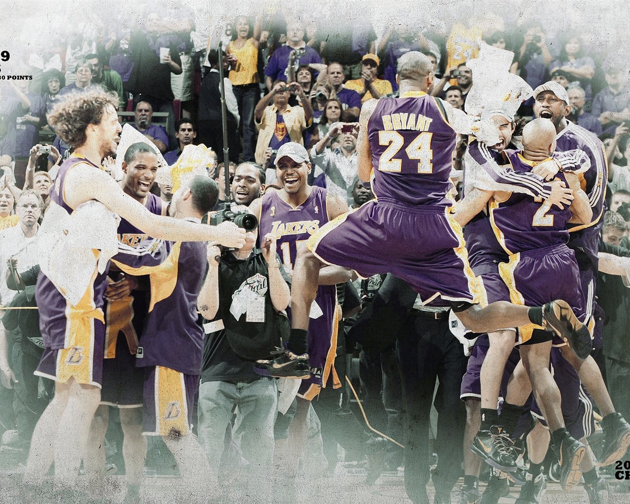 NBA2009总冠军湖人队壁纸15 - 1280x1024