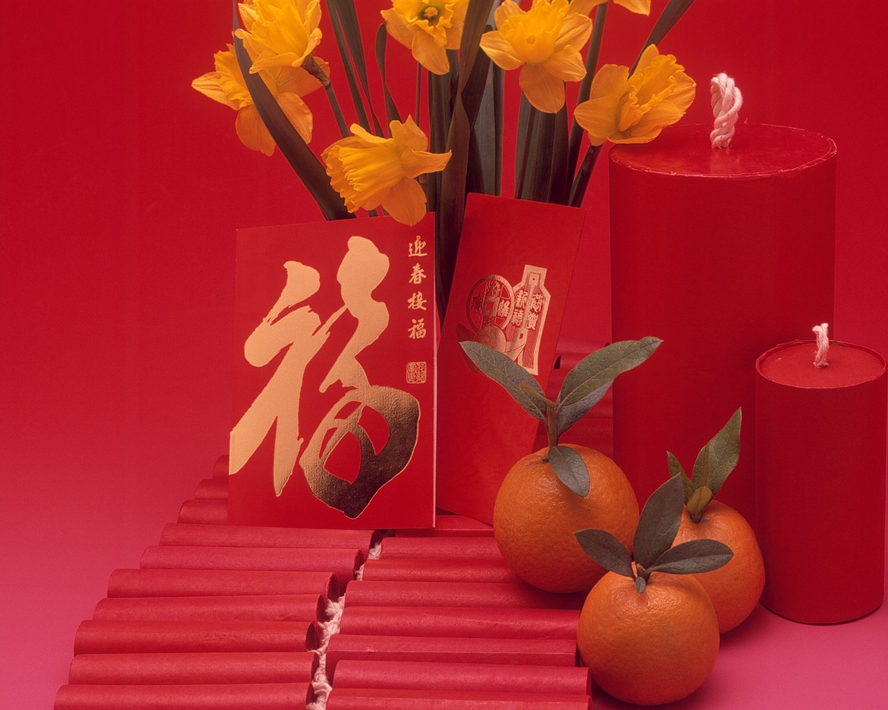 중국 바람 축제 붉은 벽지 #9 - 1280x1024