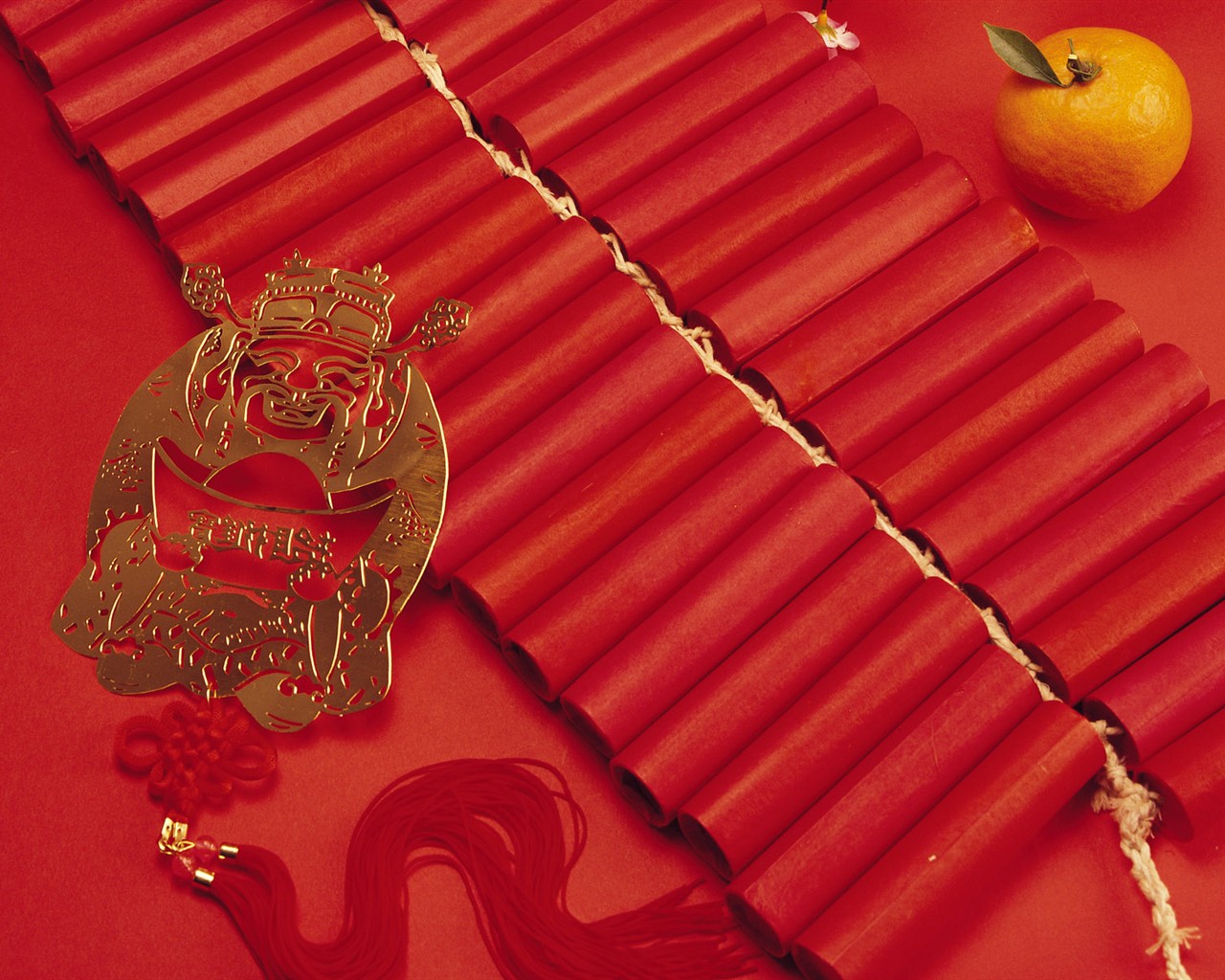 Vent de la Chine papier peint rouge festive #42 - 1280x1024