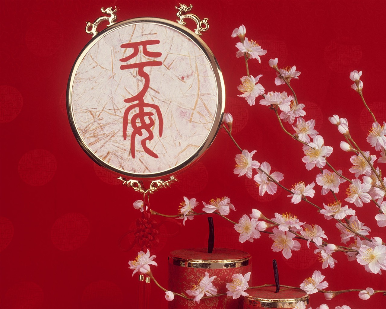 中国風お祭り赤壁紙 #44 - 1280x1024
