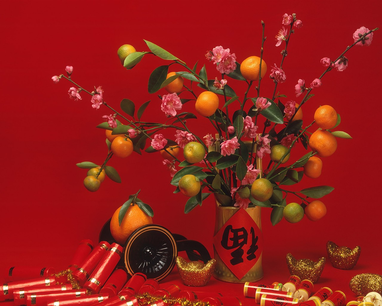 China Viento rojo festivo fondo de pantalla #49 - 1280x1024