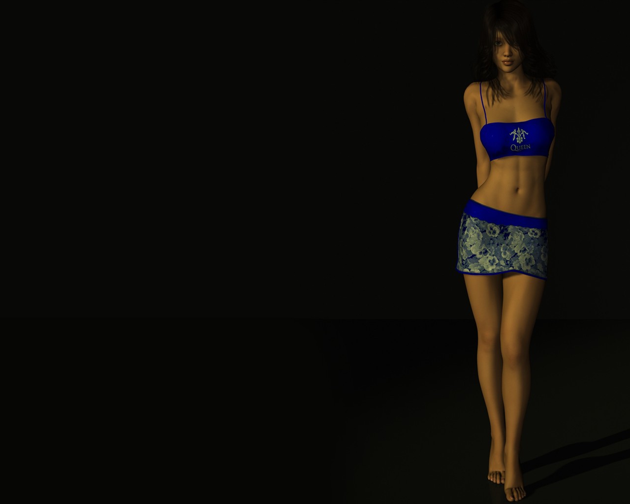 Widescreen 3D Femme Fond d'écran #14 - 1280x1024