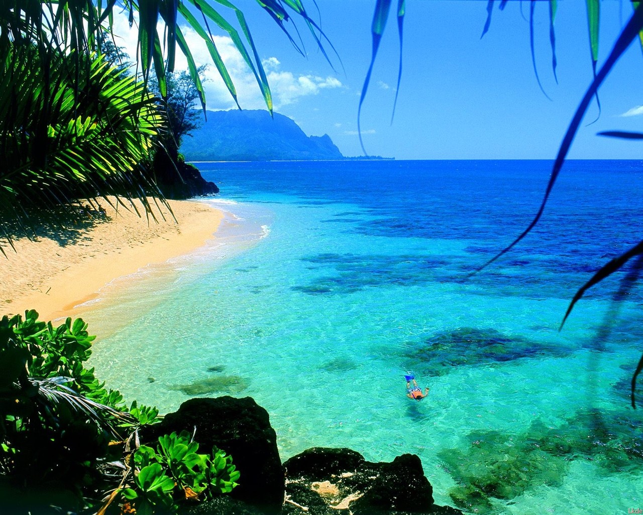 havajské pláži scenérie #18 - 1280x1024