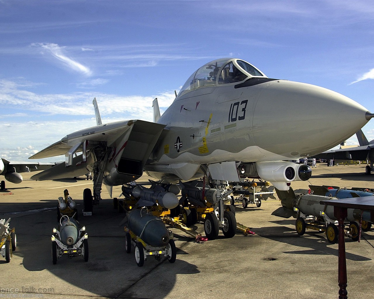 米海軍F14キーTomcatの戦闘機 #45 - 1280x1024