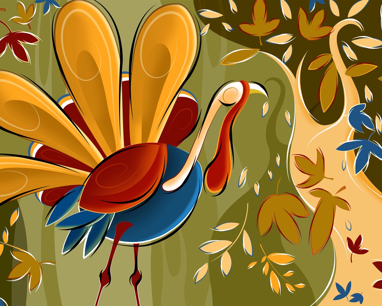 Thanksgiving theme wallpaper #7 - 1280x1024