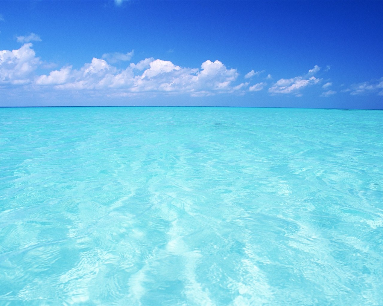 몰디브 물과 푸른 하늘 #20 - 1280x1024
