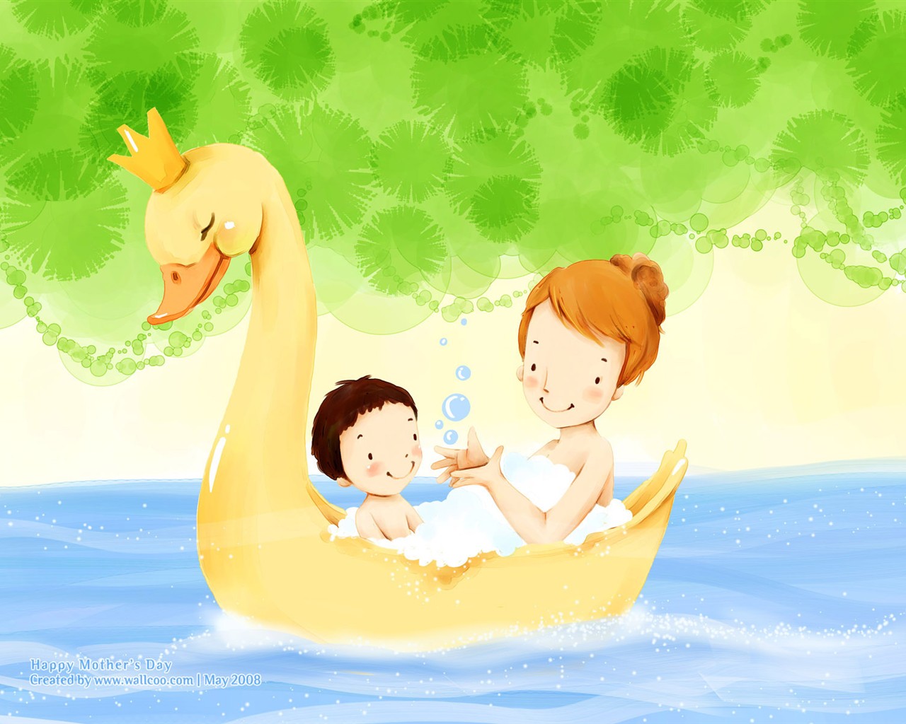Mother's Day Thema des südkoreanischen Illustrator Tapete #9 - 1280x1024