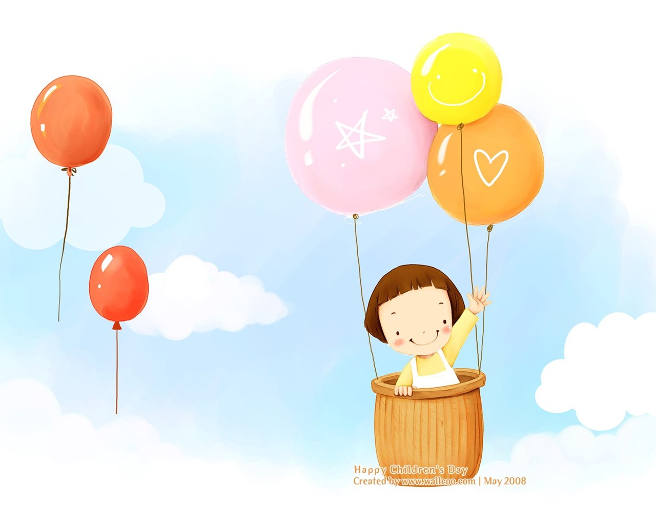 Lovely Day обои Детский иллюстратор #14 - 1280x1024