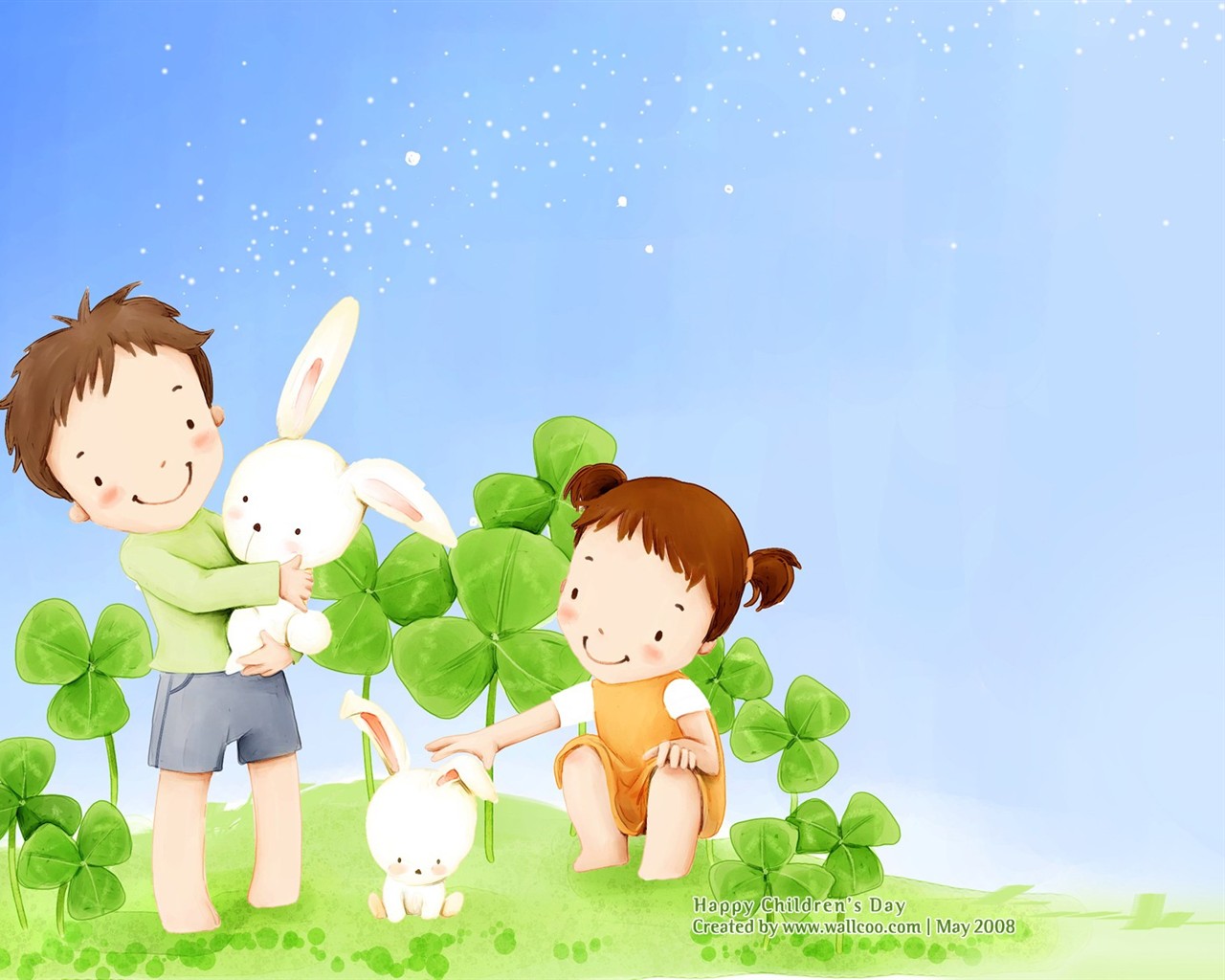 Lovely Day обои Детский иллюстратор #18 - 1280x1024
