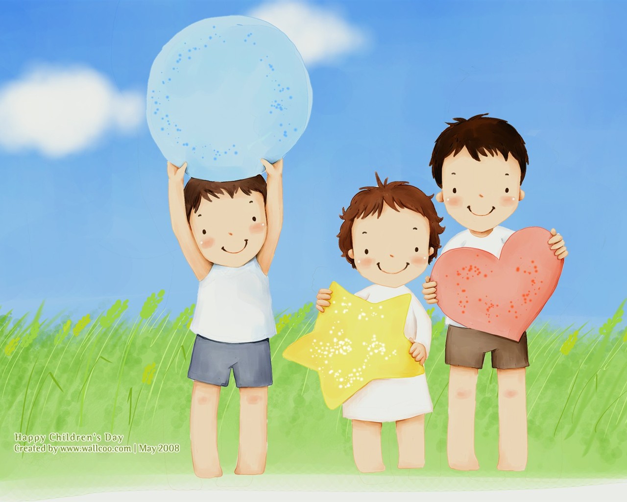 Lovely Day обои Детский иллюстратор #24 - 1280x1024