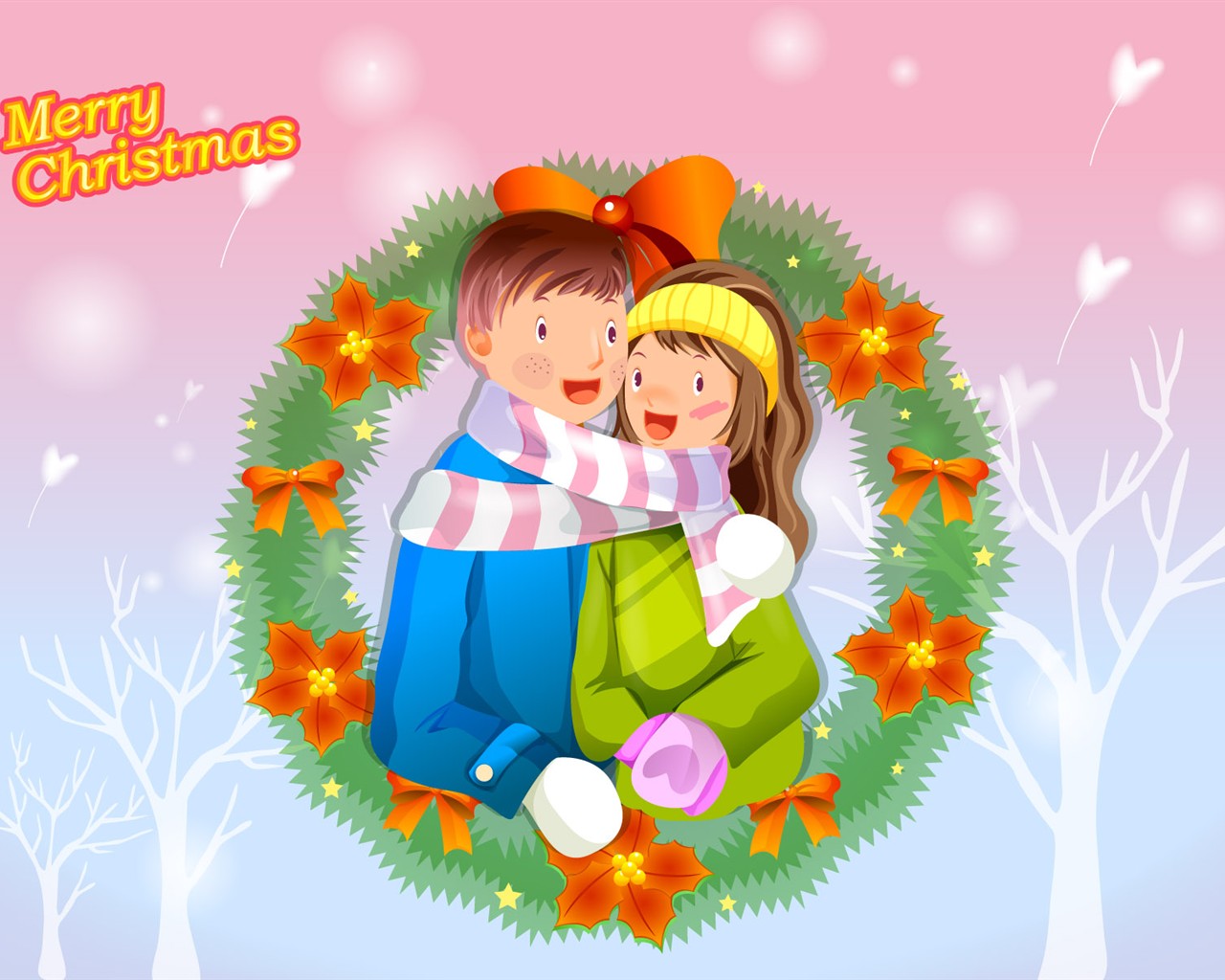 Christmas Winter Wallpaper chapter of Vector #4 - 1280x1024