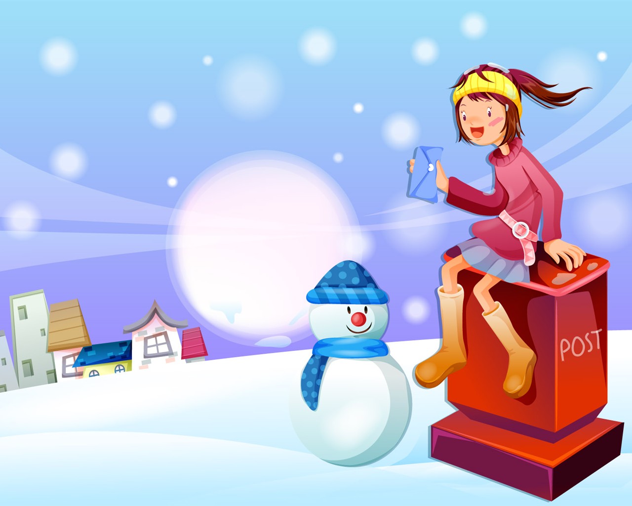 Christmas Winter Wallpaper chapter of Vector #14 - 1280x1024