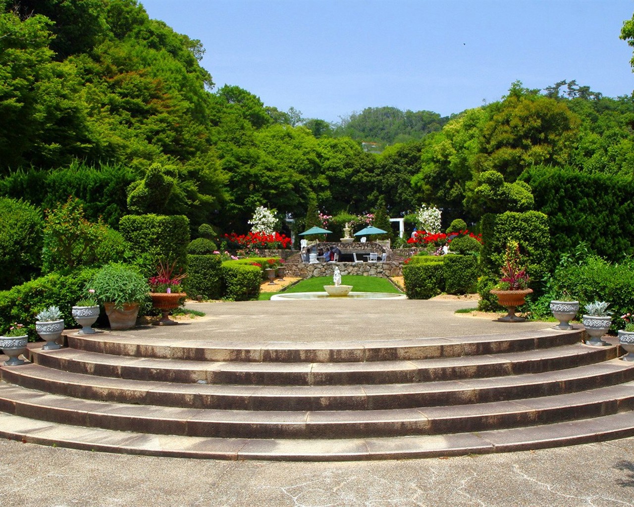 寧靜庭園 公園美景壁紙 #4 - 1280x1024