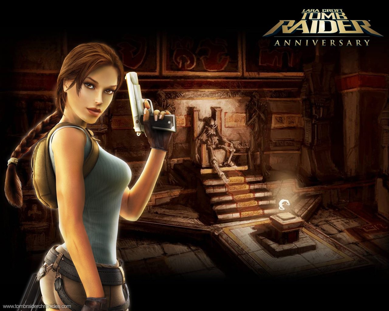 Lara Croft Tomb Raider Wallpaper 10 º Aniversario #1 - 1280x1024