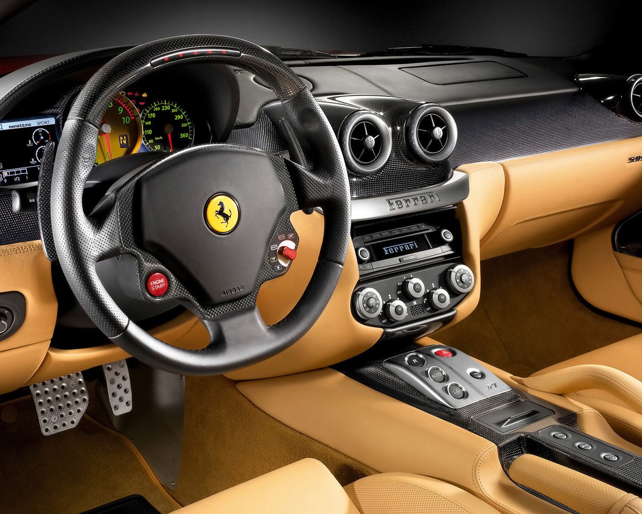 Белый Череп Ferrari F430 стола #4 - 1280x1024