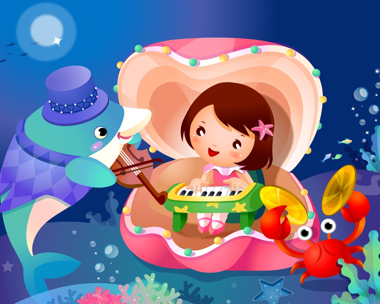 Enfance albums Dreams cartoon wallpaper #5 - 1280x1024