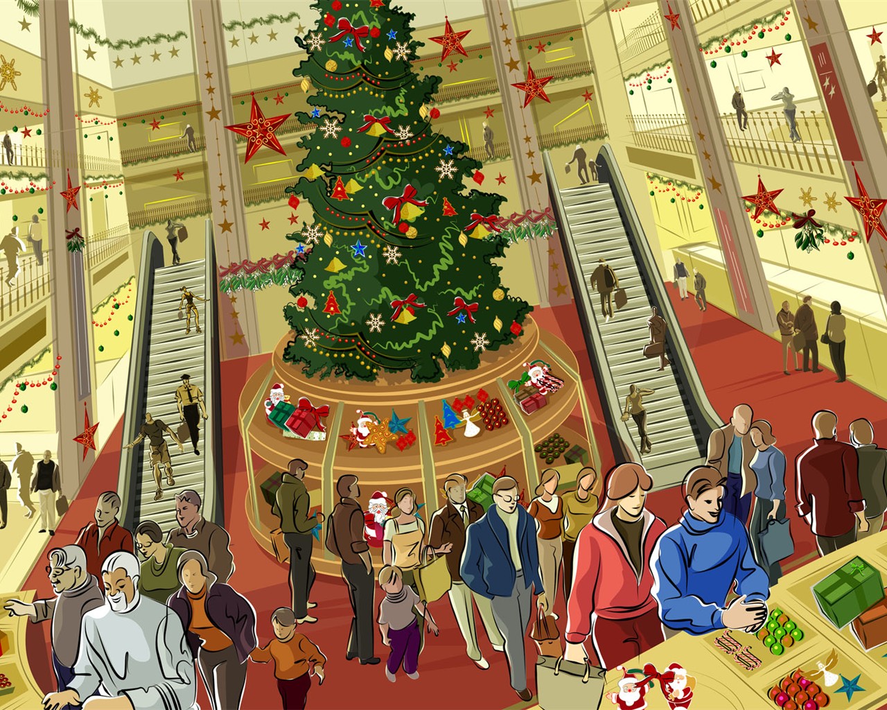 Christmas Theme Fonds d'écran HD (2) #36 - 1280x1024