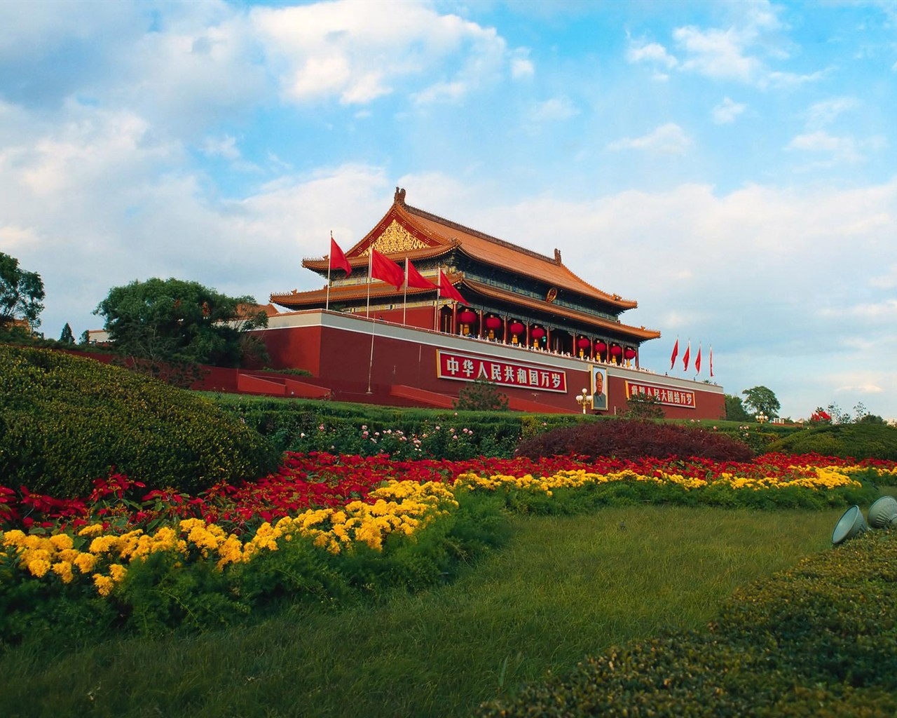 Классические и современные декорации Пекине #1 - 1280x1024