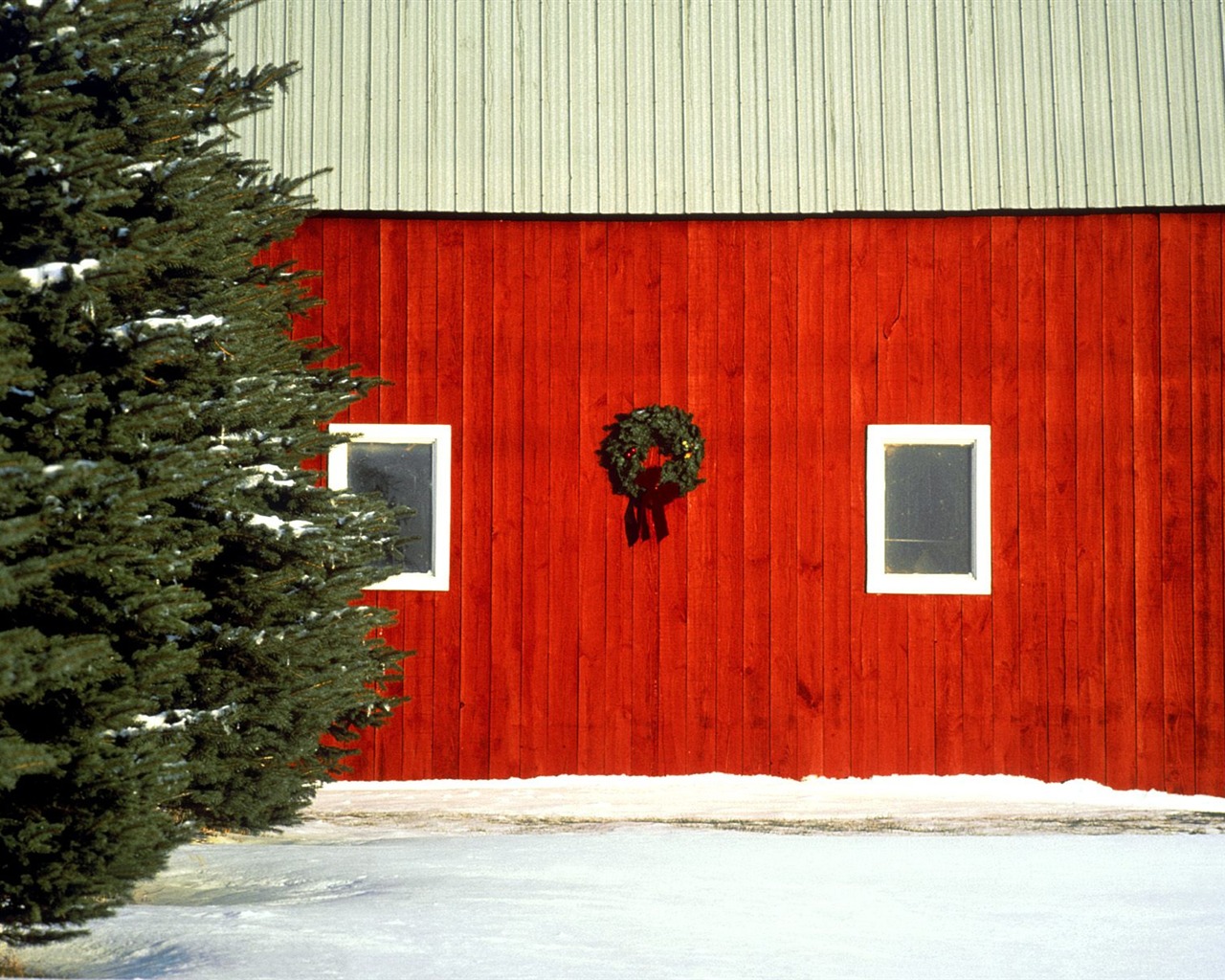 크리스마스 조경 벽지 시리즈 (1) #5 - 1280x1024