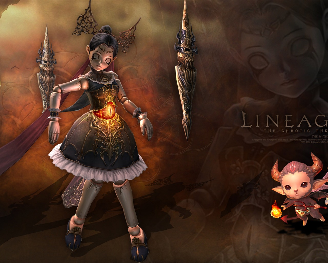 LINEAGE Ⅱ Modellierung HD-Gaming-Wallpaper #19 - 1280x1024