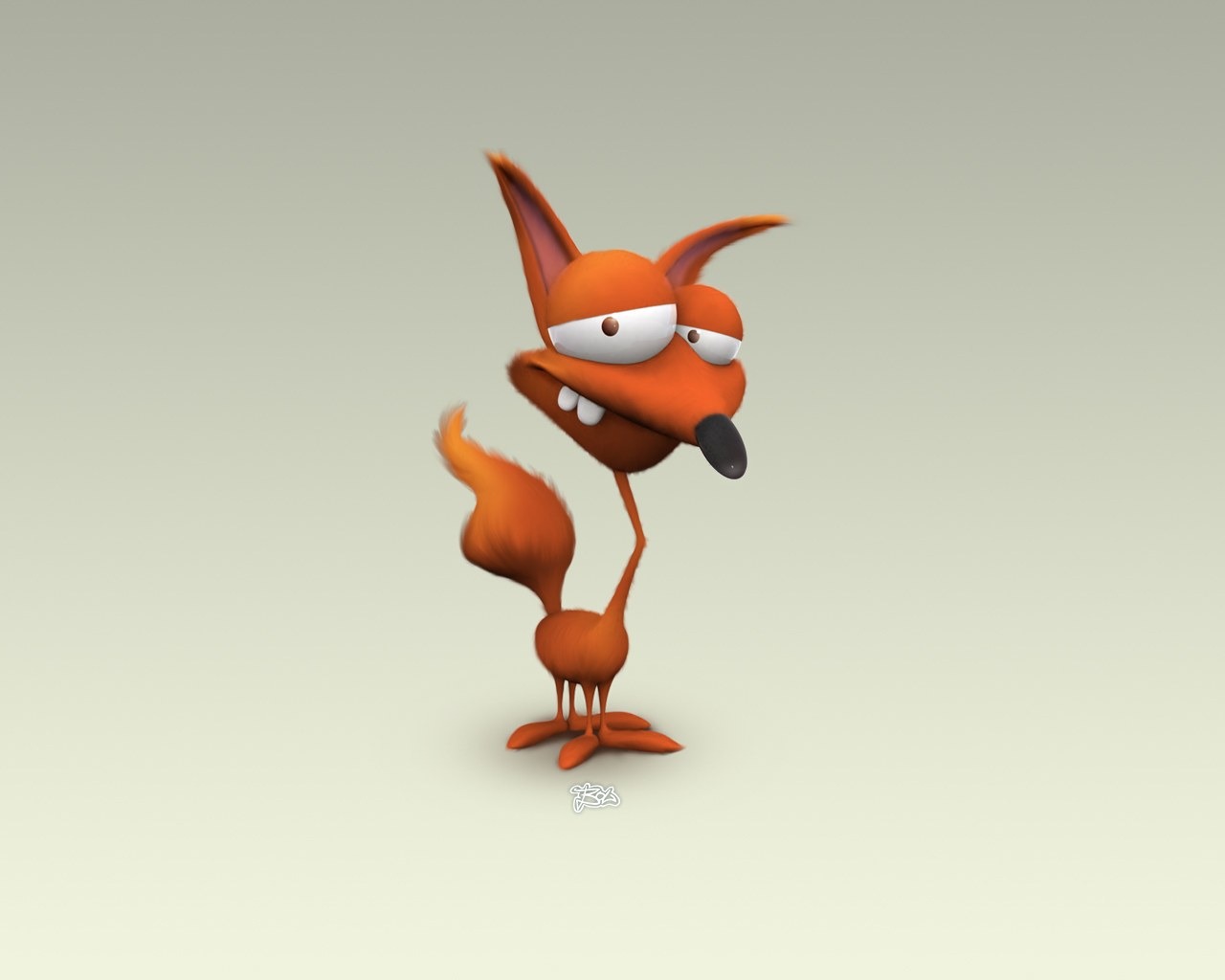 Fun 3D-Cartoon Design Tapeten #4 - 1280x1024