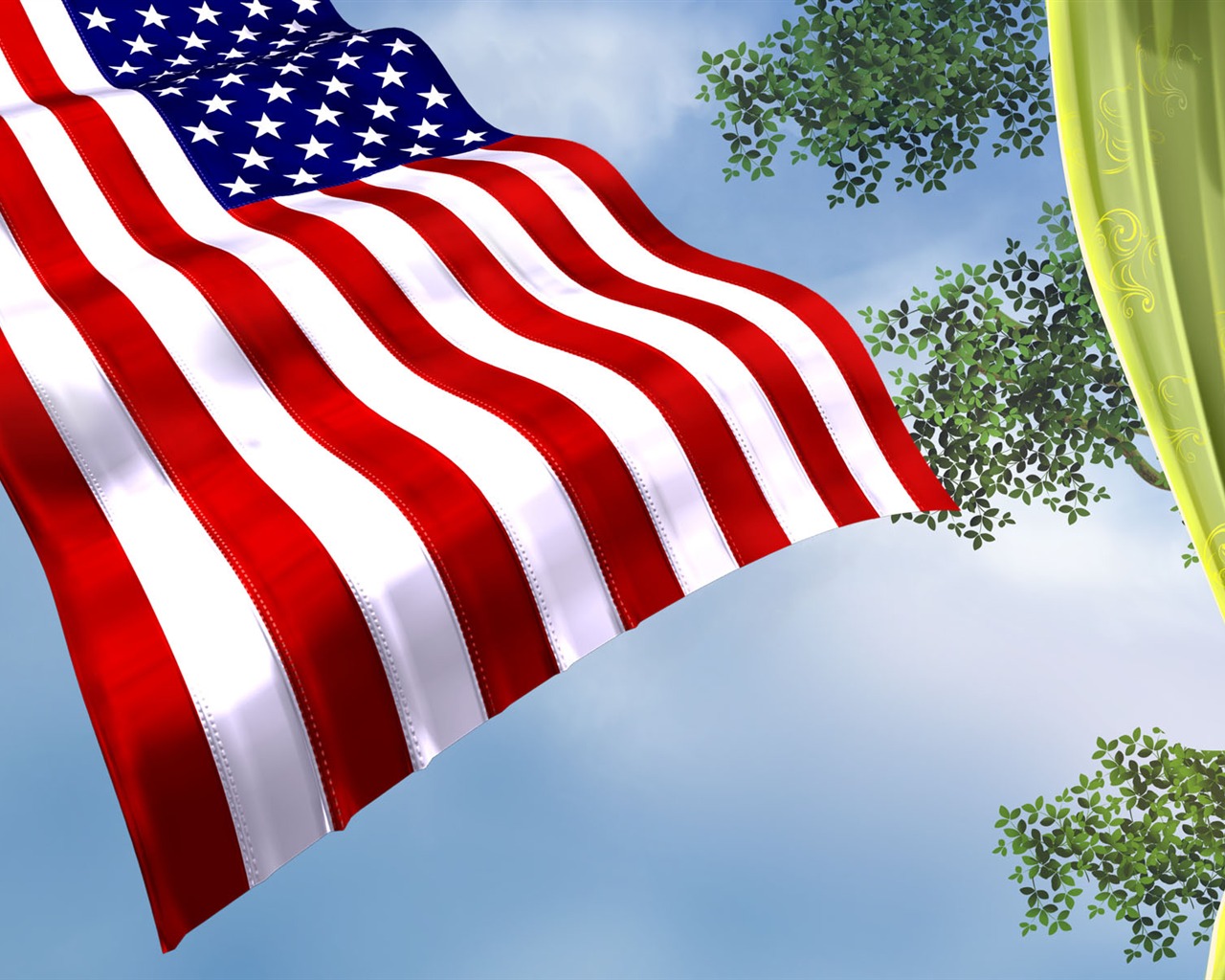 U. S. Den nezávislosti téma wallpaper #33 - 1280x1024