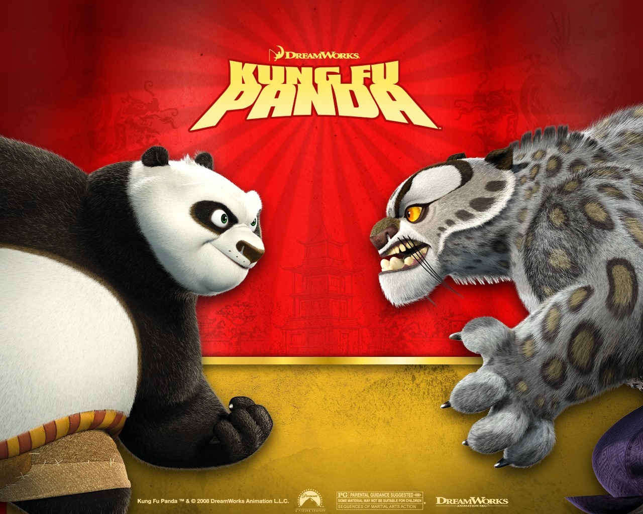 3D animation Kung Fu Panda wallpaper #2 - 1280x1024