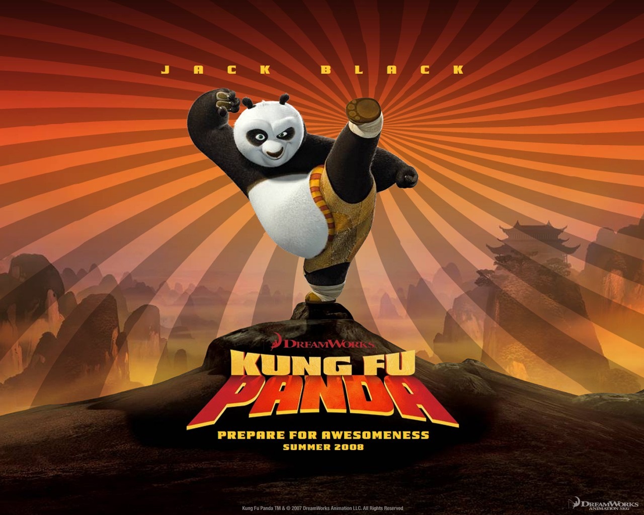 3D-Animation Kung Fu Panda Tapete #3 - 1280x1024
