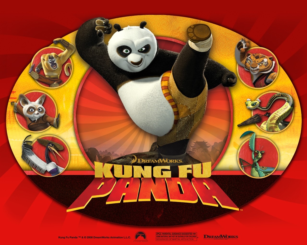 3D animation Kung Fu Panda wallpaper #5 - 1280x1024