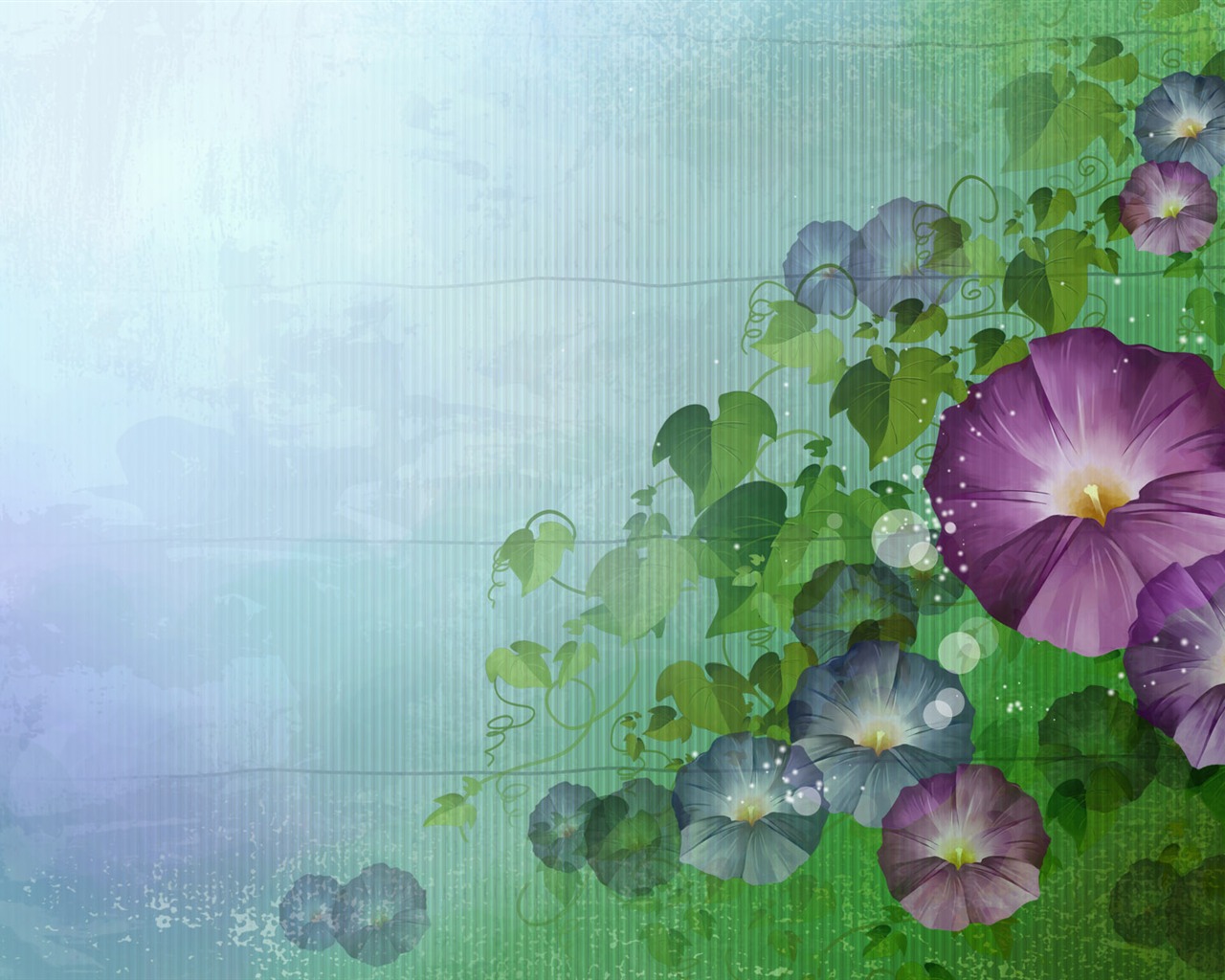 Fondo de pantalla de colores sintéticos Flor #21 - 1280x1024