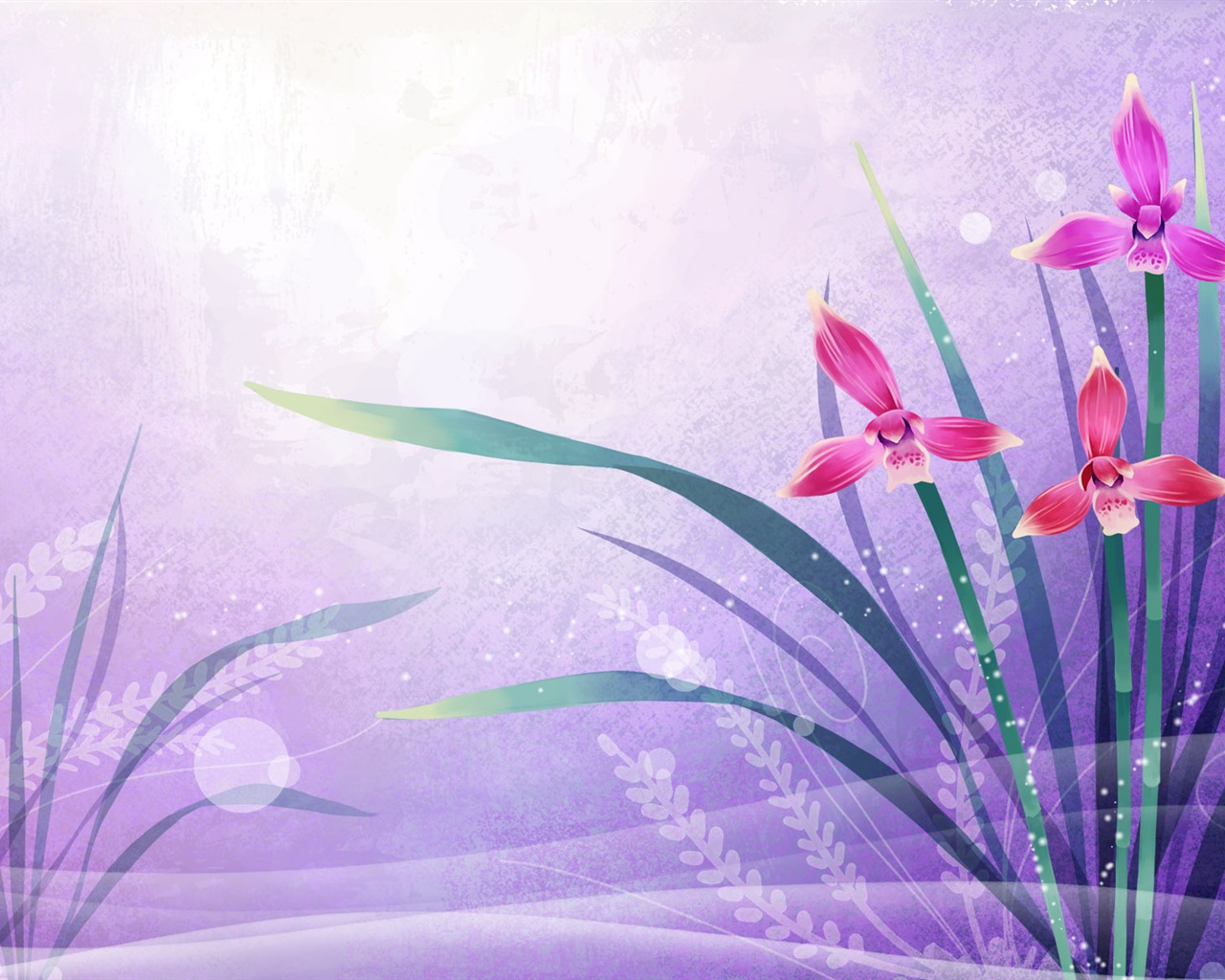Fondo de pantalla de colores sintéticos Flor #37 - 1280x1024