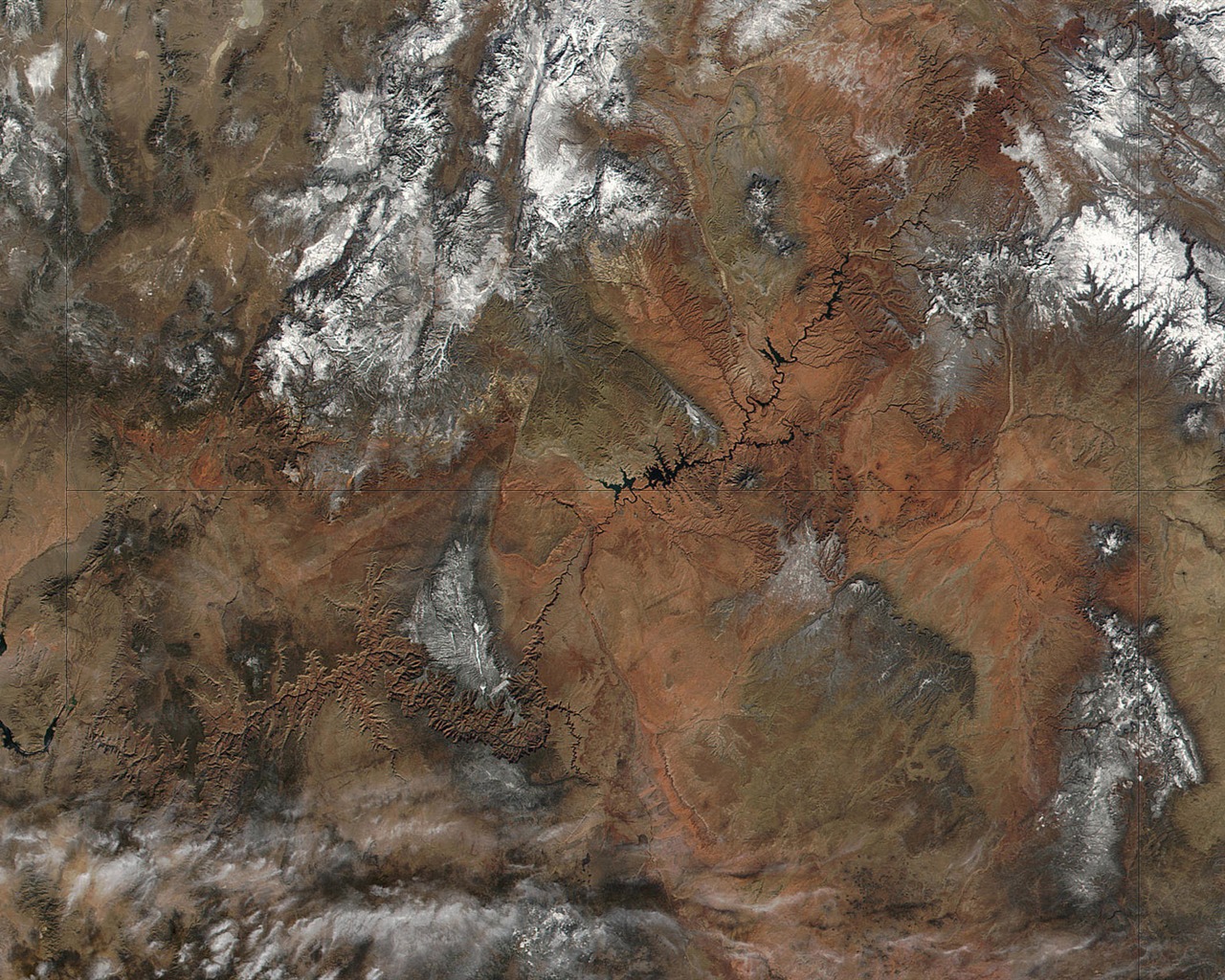 HD wallpaper krásný pohled z ptačí perspektivy na Zemi #11 - 1280x1024