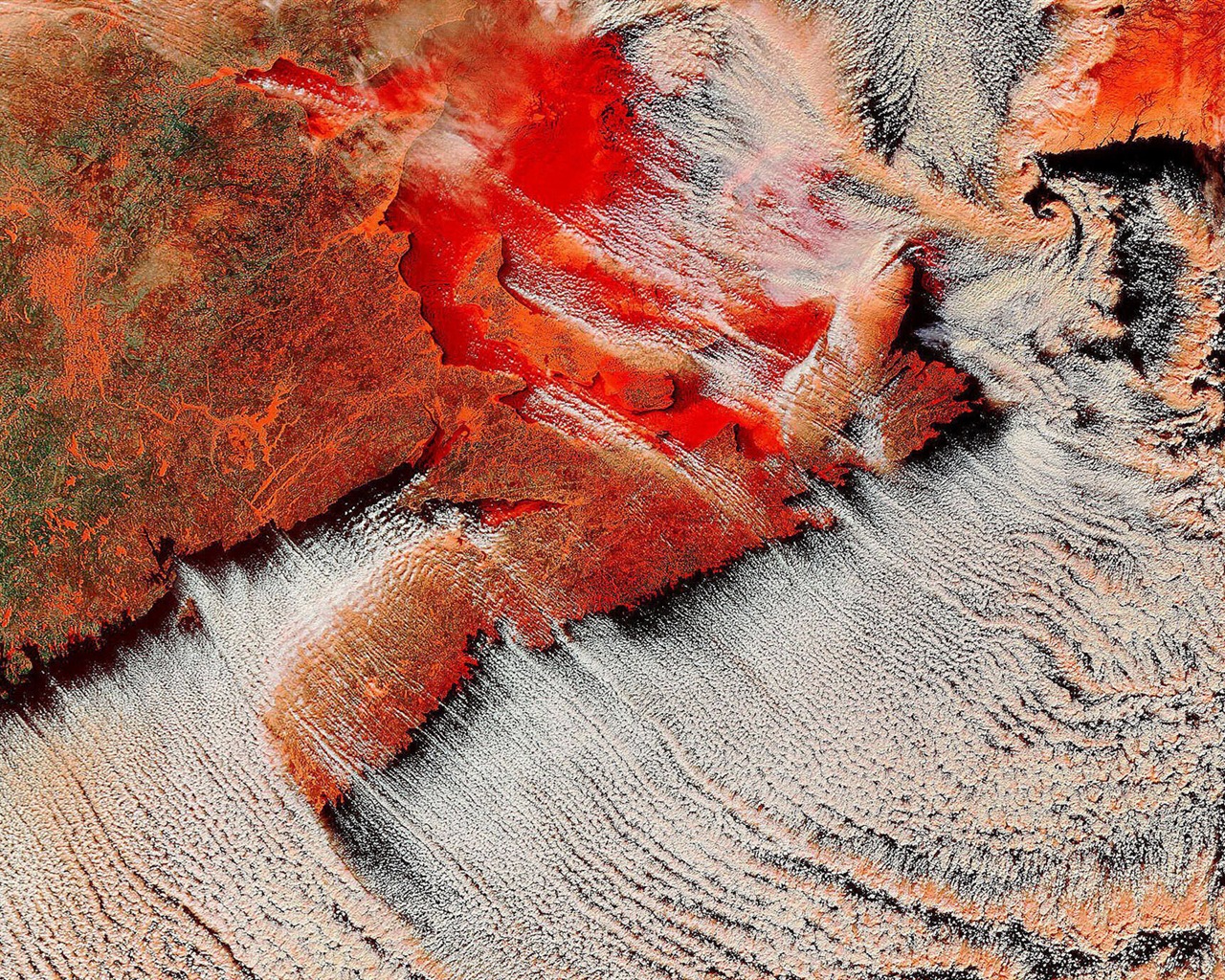 HD wallpaper krásný pohled z ptačí perspektivy na Zemi #26 - 1280x1024