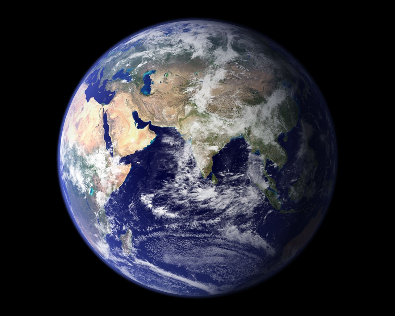 HD hermoso fondo de pantalla vista de pájaro de la Tierra #30 - 1280x1024