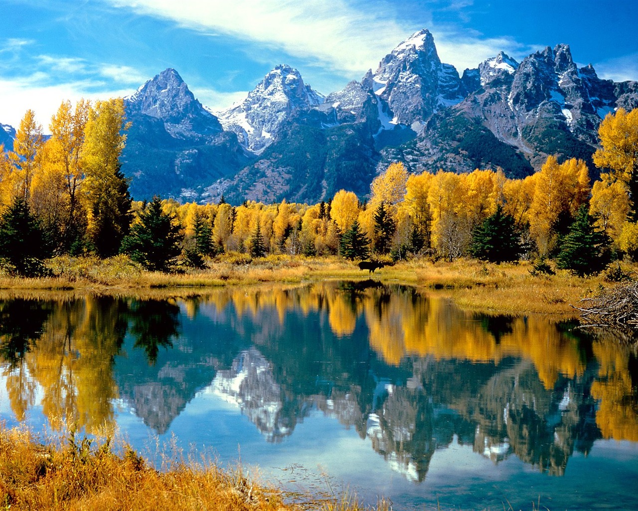 Podzimní krajina krásná tapeta #19 - 1280x1024